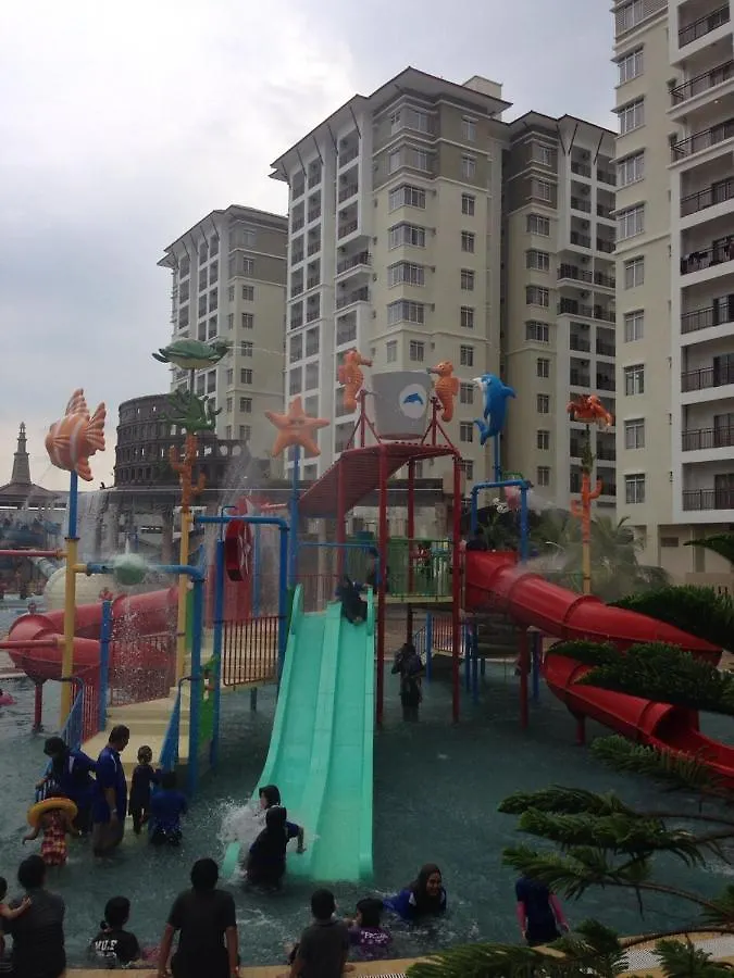 3 Bedroom Apartment & Free Access To Waterpark At B Lagoon Melaka